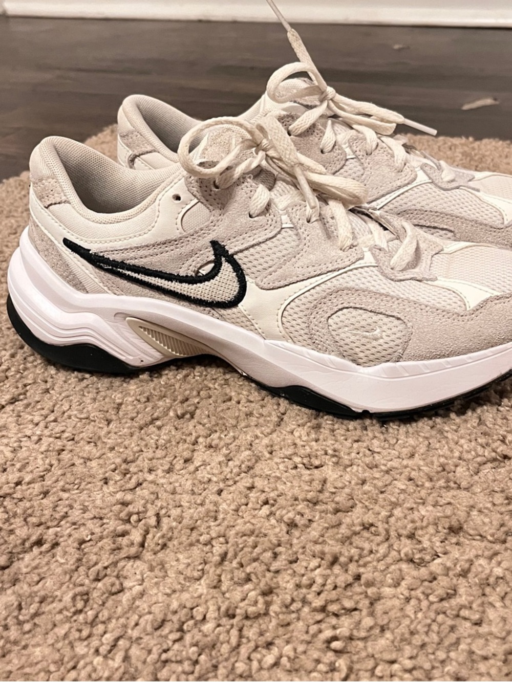 Nike White Mesh Sneakers